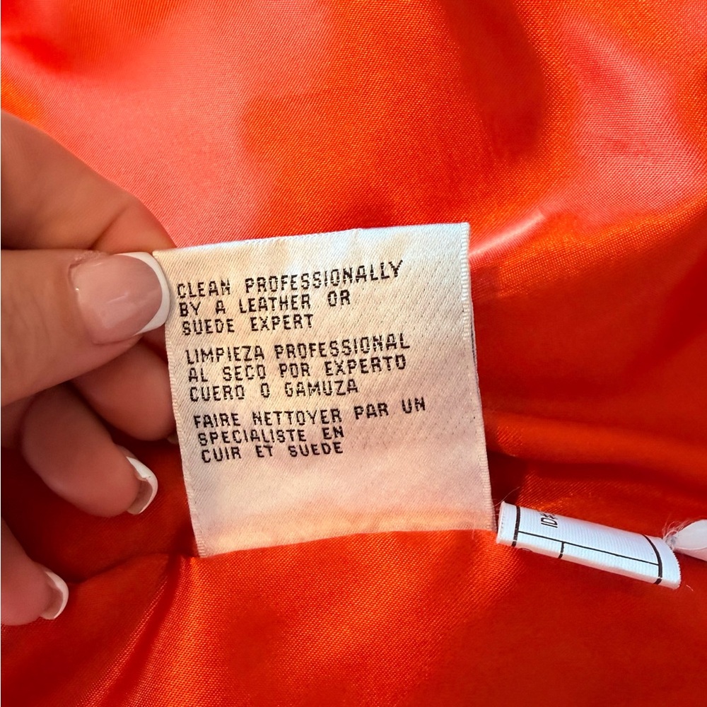 Vintage 80’s G-Ill Philadelphia Flyers Genuine Black and Orange leather jacket - Picture 10 of 12